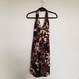 Milly of New York Silk Halter Neck Cocktail Dress